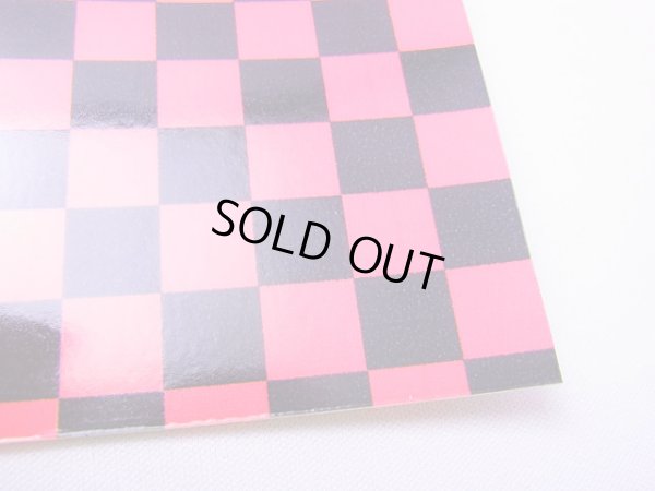 画像2: ★星印商品のみ同梱可★デコシートプロ 格子柄 チェック SS12だけで簡単デコ♪ ショッキングピンク 透明  20×20cm (2)