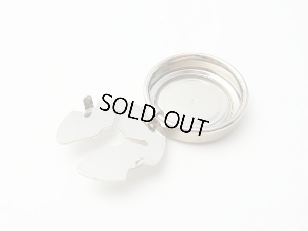 画像2: <高品質>デコ土台 ボタンカバー シルバー 大 22mm 24個販売 大口ロット販売 レジンにも 手芸用品 ハンドメイド (2)