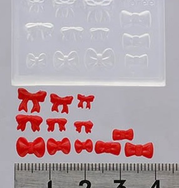 画像2: (sn614)シリコンモールド　miniリボン (2)