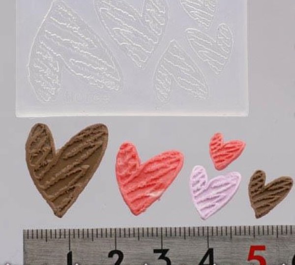 画像2: (sn244)シリコンモールド クッキーハート (2)