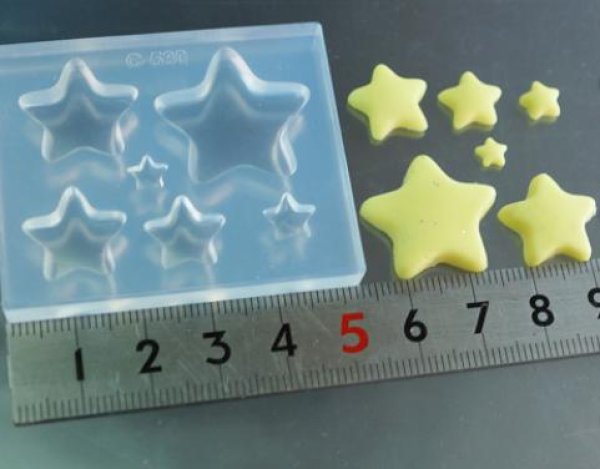 画像2: (sn035)シリコンモールド スターフラット (2)
