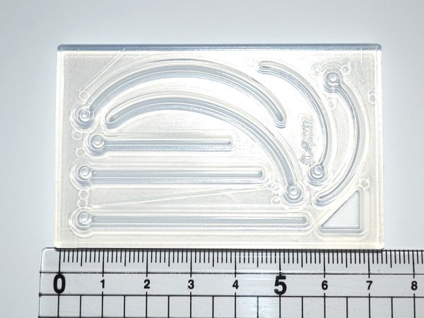 画像2: (sn735)シリコンモールド 穴付きチャーム ロングライン カーブ (2)
