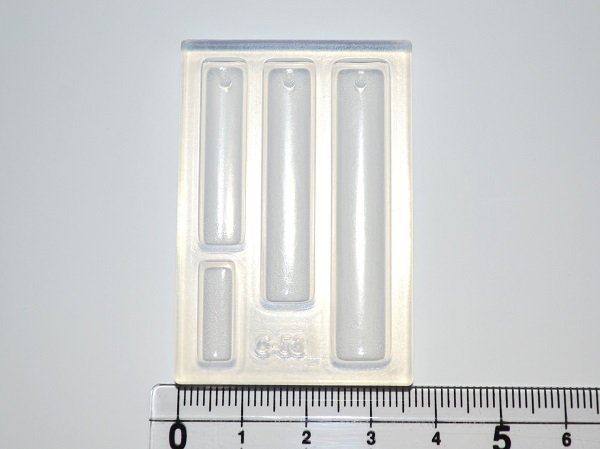 画像1: (sn235)シリコンモールド　半円柱 (1)