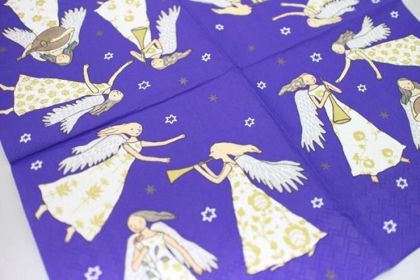 画像2: ★星印商品のみ同梱可★(D523)ペーパーナプキン ドイツ製 エンジェルガールズ 1枚 バラ売り (2)