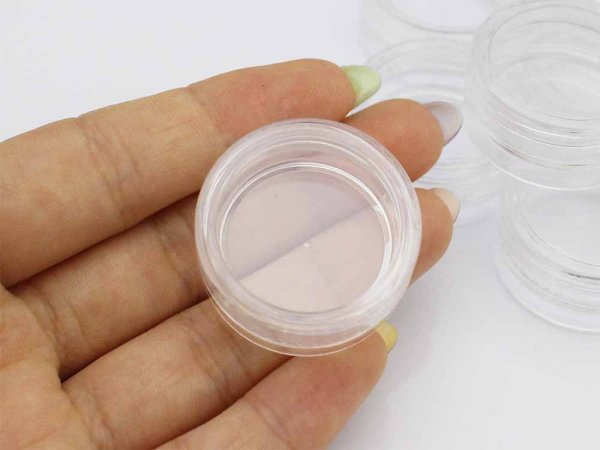 画像3: (800-10)【大特価品】10個　アクリルコンテナ　丸型ケース　収納・保管にオススメ (3)