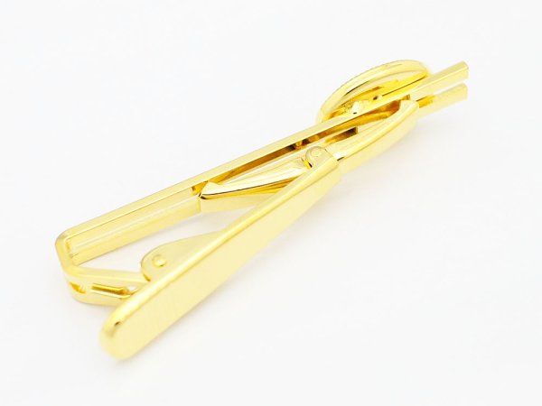 画像2: 【高品質日本製 10セット予約販売】No.97 ネクタイピン S ゴールド ミール皿 土台 10×14mm (2)