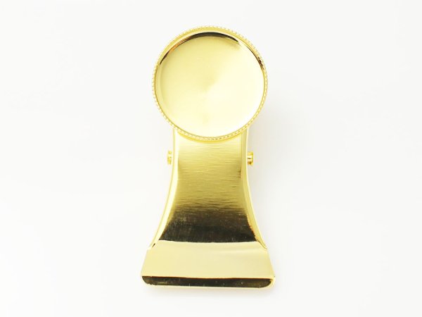 画像2: 【高品質日本製 10セット予約販売】No.26 クリップ ゴールド ミール皿 土台 20mm (2)