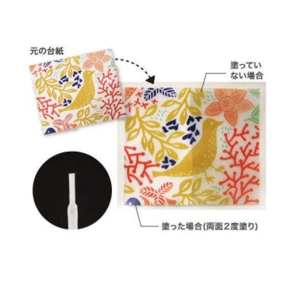 画像2: (PA404191) デコラージュコート PADICO パジコ 紙 布用 コート剤 レジン液の染み込み防止剤 (2)