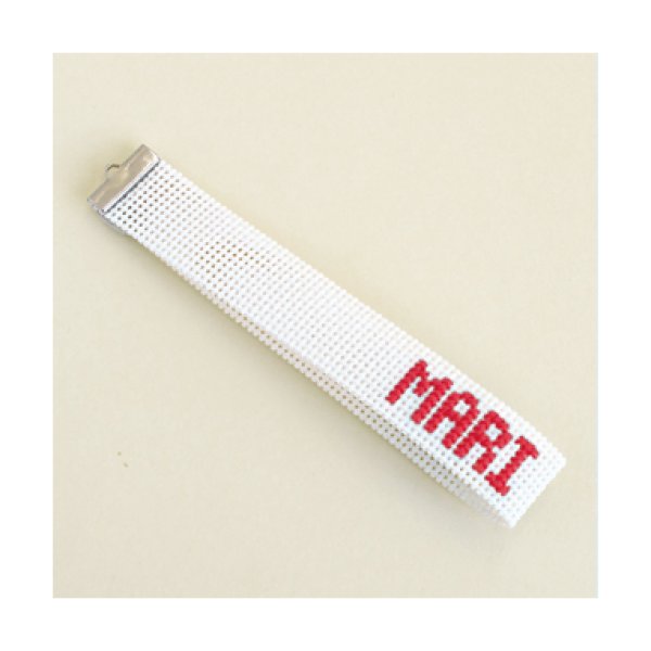 画像2: (opST-23) 刺繍キット【スノー】 ストラップ 雪 結晶 冬 初心者でも簡単 手作り クロス ステッチ 初級 手芸 (2)