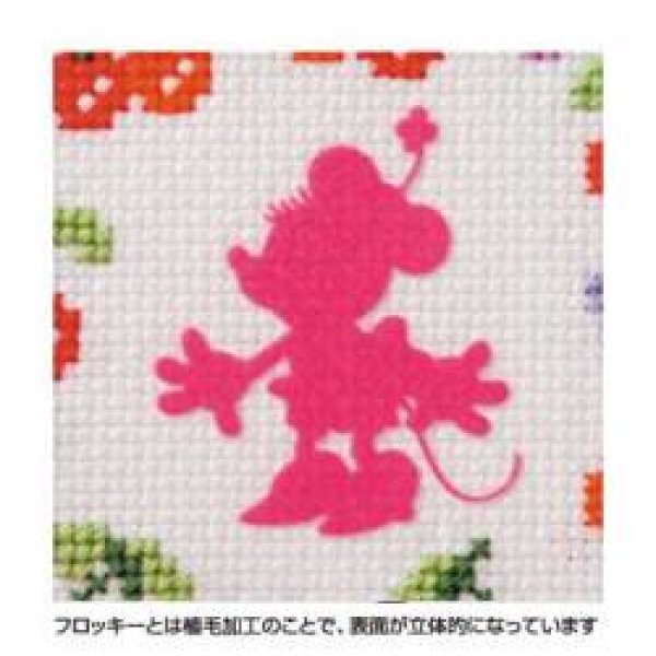 画像2: (op7370) 刺繍キット【 ミニフレーム(ミニーマウス)】 ディズニー ミニー フレーム付 額 初心者でも簡単  手作り クロス ステッチ 初級 手芸 (2)