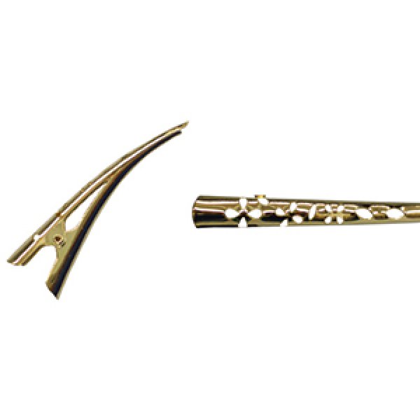 画像2: (YDH-3619)【高品質日本製 10セット予約販売】透かし模様入り コンコルド ヘアクリップ 72mm 3色展開 ヘアアクセサリー 髪留め デコ土台 台座 (2)