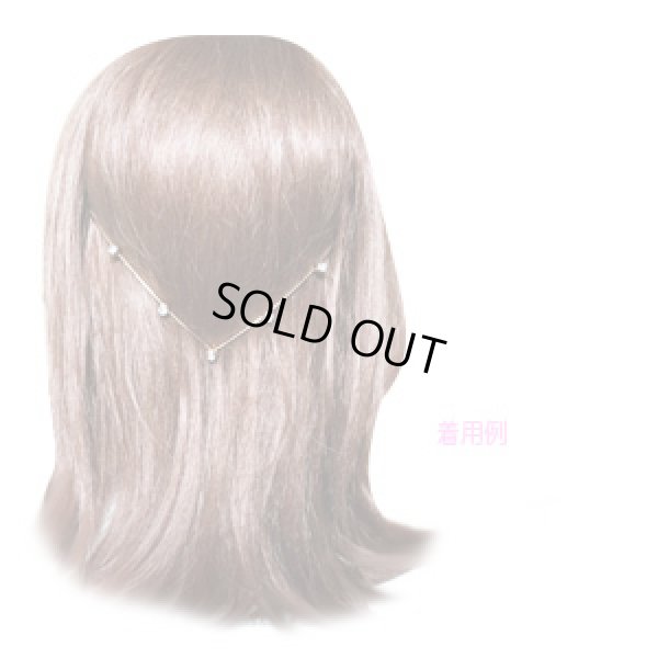 画像2: (YDH-5012)【高品質日本製 10セット予約販売】 ラインストーン付き バックスタイル カチューシャ ヘッドドレス 髪飾り 2色展開 (2)