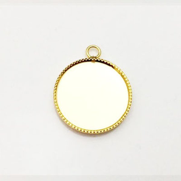 画像2: (YDPE-2180)【高品質日本製 10セット予約販売】ラウンド サークル S(16mm)サイズ ペンダントトップ 3色展開 ミール皿 (2)