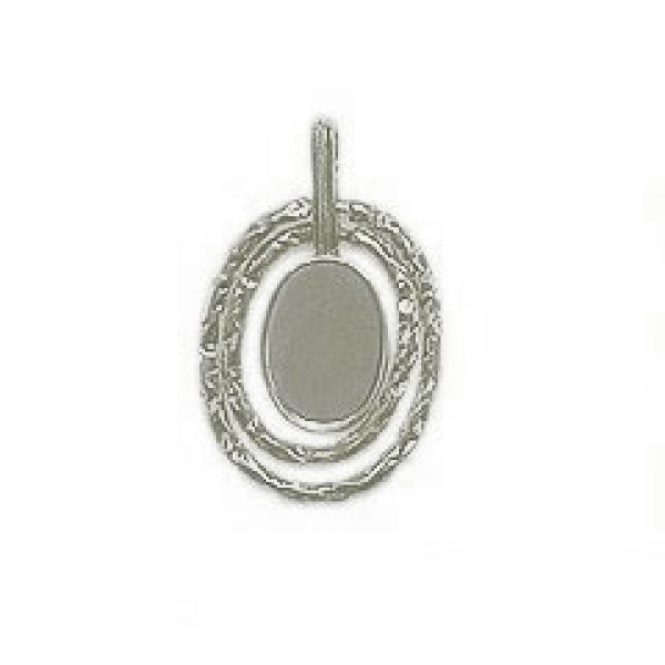 画像3: (YDPE-2002)【高品質日本製 10セット予約販売】オーバル 2連デザインフレーム枠 ペンダントトップ 5色展開 ミール皿 (3)