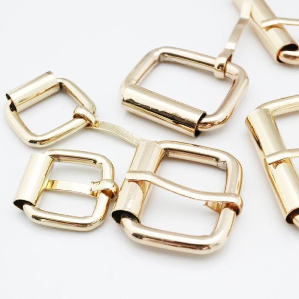 画像3: ★星印商品のみ同梱可★(YS43)【YOUオリジナル激安素材】 2個セット ベルト バックル シンプル スクエア S/M/L 3サイズ 2色展開 副資材 ファッション雑貨 金具 パーツ (3)