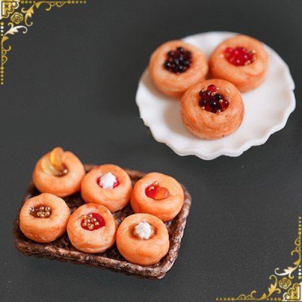 画像3: (sn296)シリコンモールド　キッチン雑貨　デニッシュ　菓子パン　サークル　丸型　5サイズ　立体型　レジン専用 (3)