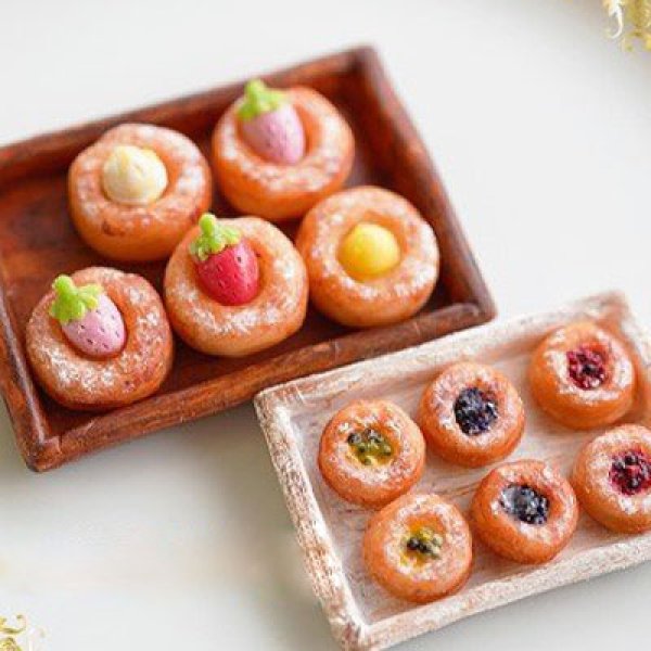 画像2: (sn296)シリコンモールド　キッチン雑貨　デニッシュ　菓子パン　サークル　丸型　5サイズ　立体型　レジン専用 (2)