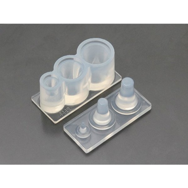 画像2: (ka1118) シリコンモールド クレイジュエリー あさがお型 立体 1/12サイズ対応 キッチン雑貨 ミニチュア食器 食玩 レジンや樹脂粘土でのフェイクフード作りに (2)