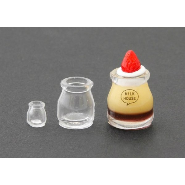 画像3: (ka1117) シリコンモールド クレイジュエリー レトロなヨーグルト瓶 立体 1/12サイズ対応 キッチン雑貨 ミニチュア食器 食玩 レジンや樹脂粘土でのフェイクフード作りに (3)