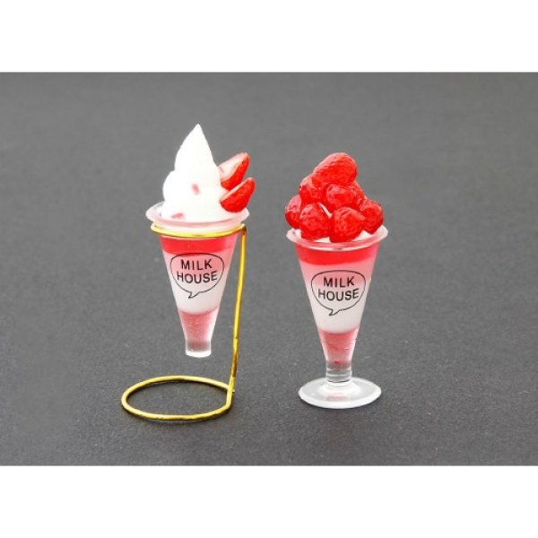 画像4: (ka1113) シリコンモールド クレイジュエリー パフェ用カップ 2Way 2つの使い方 立体 1/12サイズ対応 キッチン雑貨 ミニチュア食器 食玩 レジンや樹脂粘土でのフェイクフード作りに (4)