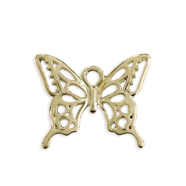 画像3: (kara09501)【お取り寄せ商品 10個セット販売】 チャーム（ ミール皿 ・ セッティング台 )  アゲハ 蝶々 パーツ 2色展開 昆虫 (3)