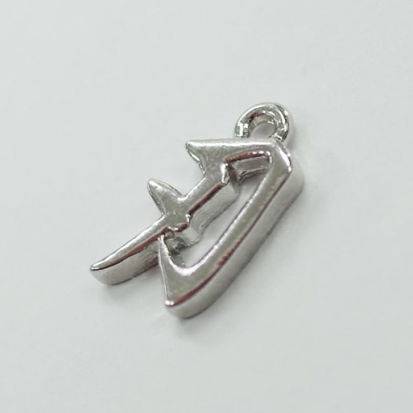 画像4: (kara42601)【お取り寄せ商品 10個セット販売】 チャーム（ ミール皿 ・ セッティング台 ) 漢字 チャーム 刃 （ やえば / は / ヤイバ  ）2色展開  アクセサリー パーツ 和風   (4)