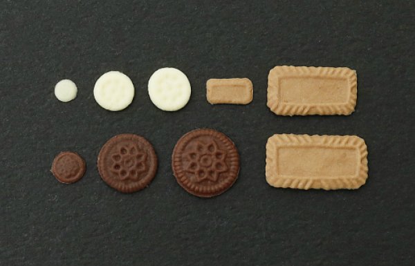 画像3: (ka1124) シリコンモールド クレイジュエリー トッピング スイーツ(クッキー&クラッカー) ミニチュア 立体 1/12サイズ対応 キッチン雑貨 ミニチュア食器 食玩 レジンや樹脂粘土でのフェイクフード作りに (3)