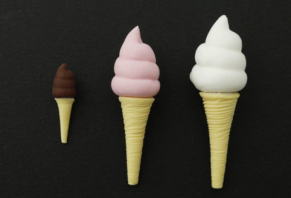 画像3: (ka1125) シリコンモールド クレイジュエリー モコモコ ソフトクリーム ミニチュア 立体 1/12サイズ対応 キッチン雑貨 ミニチュア食器 食玩 レジンや樹脂粘土でのフェイクフード作りに (3)