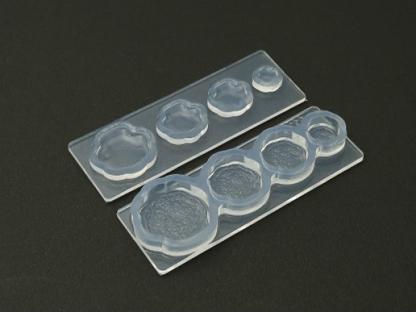 画像2: (ka1122) シリコンモールド クレイジュエリーマカロン シェル ミニチュア 立体 1/12サイズ対応 キッチン雑貨 ミニチュア食器 食玩 レジンや樹脂粘土でのフェイクフード作りに (2)