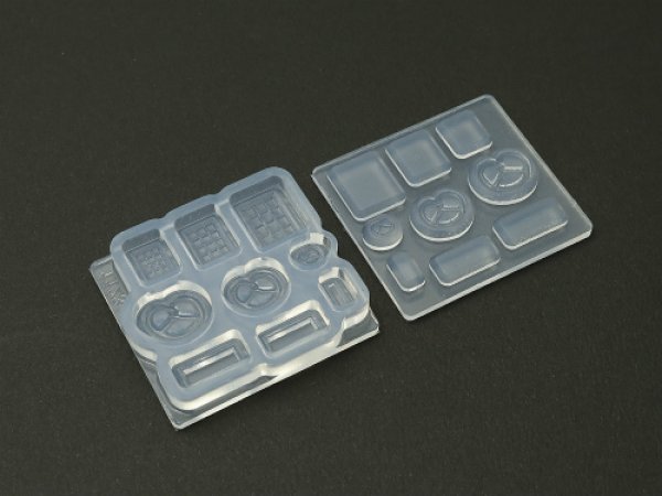 画像2: (ka1123) シリコンモールド クレイジュエリー トッピング スイーツ(チョコ&プレッツェル) ミニチュア 立体 1/12サイズ対応 キッチン雑貨 ミニチュア食器 食玩 レジンや樹脂粘土でのフェイクフード作りに (2)