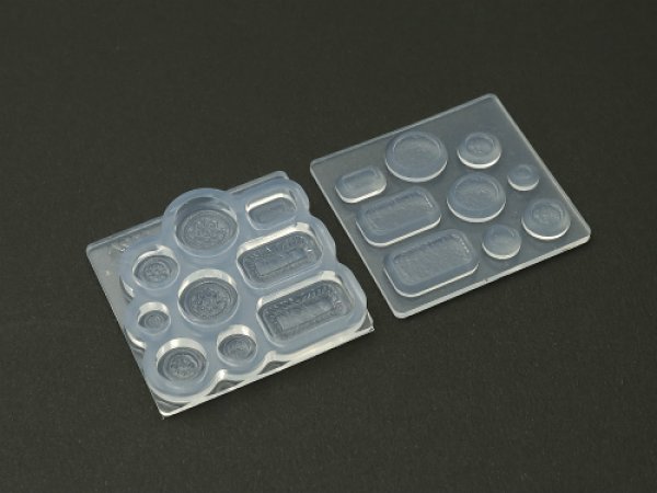 画像2: (ka1124) シリコンモールド クレイジュエリー トッピング スイーツ(クッキー&クラッカー) ミニチュア 立体 1/12サイズ対応 キッチン雑貨 ミニチュア食器 食玩 レジンや樹脂粘土でのフェイクフード作りに (2)