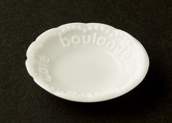 画像4: (ka1164) シリコンモールド　クレイジュエリー レトロプレート（フレンチ）2サイズ 立体型 1/12サイズ対応 調理器具 皿 キッチン雑貨 レジン ミニチュア バリが出にくい レジン 粘土 (4)