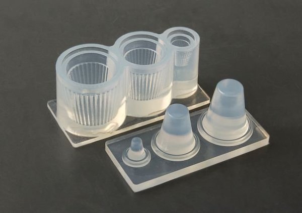 画像2: (ka1162) シリコンモールド　クレイジュエリー レトログラス（ストライプ）立体型 1/12サイズ対応 調理器具 キッチン雑貨 レジン ミニチュア バリが出にくい レジン 粘土 (2)