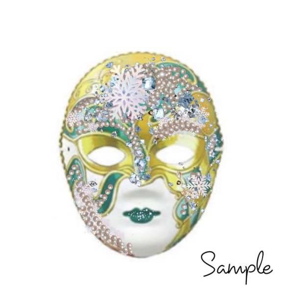 画像2: (ar175540）仮面 フルマスク 土台 白地土台 紙製 白地 無地 ホワイト 白 デコパージュ お絵描き 土台 素材 材料 紙 コスプレ 仮装 衣装 仮面 マスク パーティー イベント 手作り クラフト  (2)