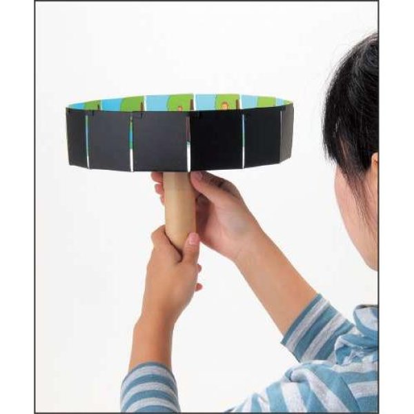 画像2: 回転アニメーション(ゾーエトロープ) 子供 キッズ 工作 クラフト ハンドメイド 手作り 夏休み 自由研究 宿題 (2)