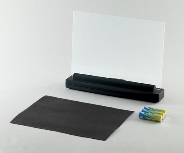 画像2: ライトスクラッチ(電池付)A5 LEDライトで文字や絵が幻想的に光ります。 クラフト ハンドメイ ド DIY  土台 絵画 お絵描き 画材 ※作品制作にはニードルが必要です電池付 (2)