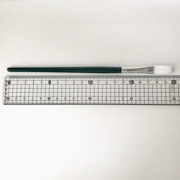 画像2: デコパージュ　レジン　平筆　10号サイズ　ハケ　１本　筆幅約10ｍｍ (2)