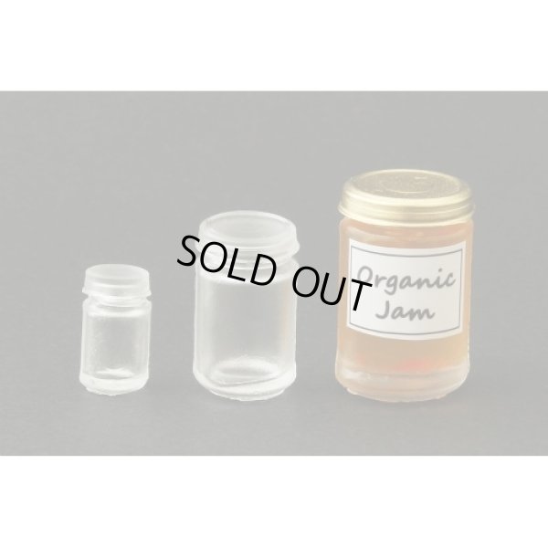 画像3: 入荷待ち(ka1039) シリコンモールド クレイジュエリー 丸型フォルム ジャム瓶 ビン 立体型 1/12サイズ対応 キッチン雑貨 ミニチュア食器 食玩 レジンや樹脂粘土でのフェイクフード作りに (3)