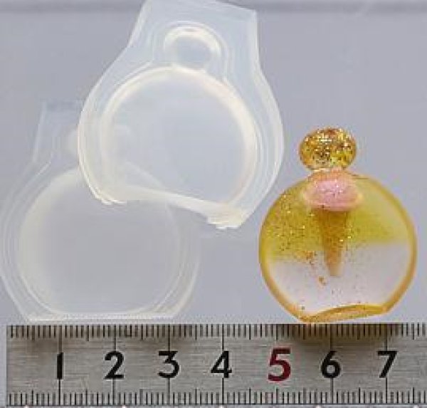 画像3: (sn764)シリコンモールド 丸立体型香水ボトル (3)
