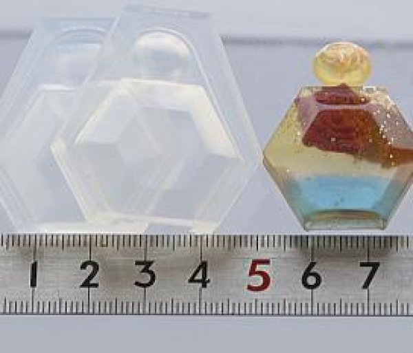 画像3: (sn864)シリコンモールド　六角体香水ボトル (3)