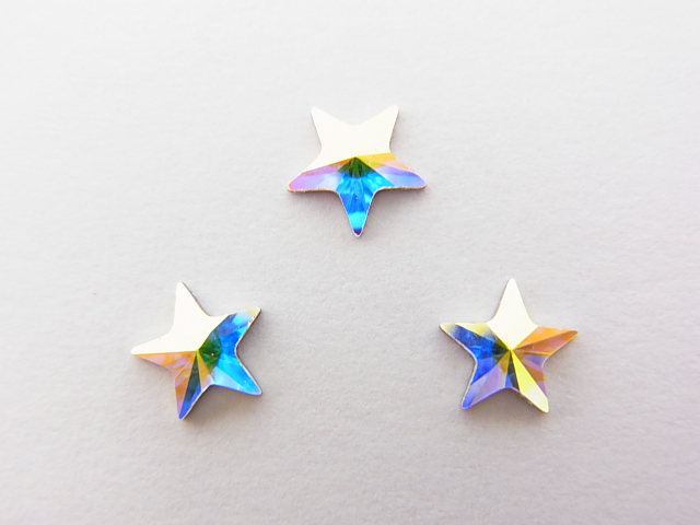 スワロフスキー新作 2816 スター クリスタルａｂ フラットバック 5ｍｍ １0 粒販売 スワロ レジン ハンドメイドの激安通販 You